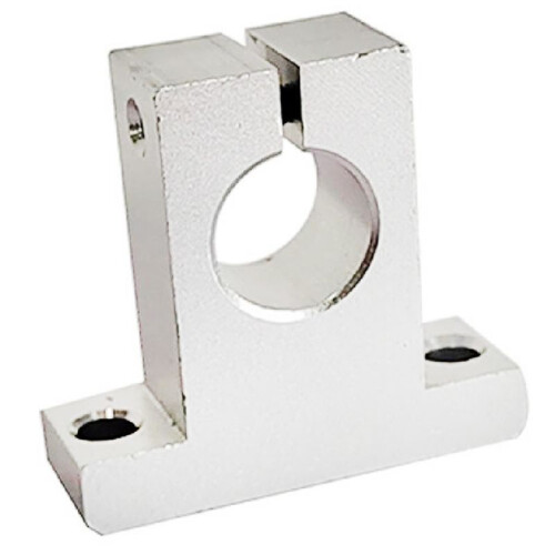 4 Pcs Linear Motion Rail Clamping Rod Rail Guide Support Shaft Bracket Coupling Mount SK20 20mm 2