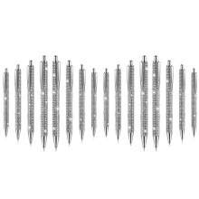 16 Stuks Leuke Pen Bling Diamond Pennen Kerst Strass Gift Metalen Balpennen Fancy Sparkly Crystal Pennen C