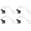 4X Self Locking Gate  for Wooden Fence Heavy Duty, Steel Spring Cable Pull String Gate Hardware Gate Lock 1
