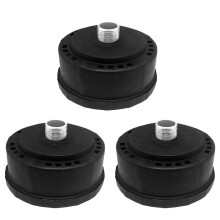3 Filtro Silenziatore Riduttore di Rumore per Compressore D'Aria da 25 mm/1 Pollice, Filtro Silenziatore Rotondo con Guscio In Plastica