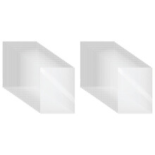120 Stück Transparente Aktenordner Aus Kunststoff in L-Form, Kopier- und Sicherheitsprojektordner, Papierhüllen für Papier im Format A4/Letter