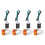 8PCs Motorcycle Turn Signals Amber Lights LED Indicator for 4