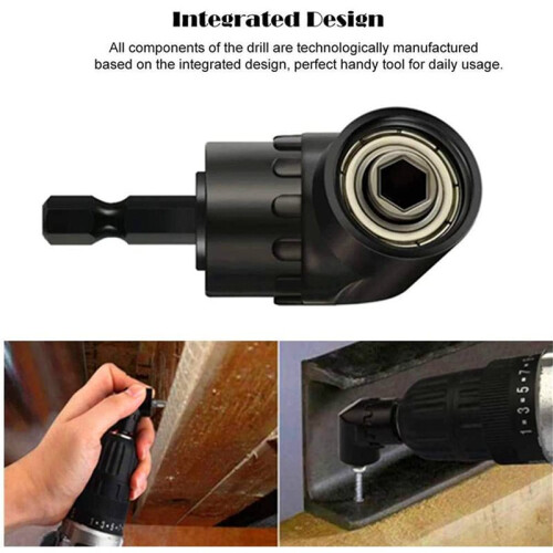 24Pcs Right Angle Drill Attachment Set with 105 Angle Drill Adapter and Impact Grade Socket Adapter 2