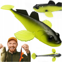 Gummi Lokkebrød Libra Lures GOBIO 18.6cm Vertikal 006 Varm Gul