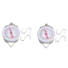 2X 100 Kg 220 Lbs HäNgende Waage KapazitäT Legierung Mechanische HäNgende Waage mit 4 Haken