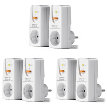 Lot de 6 Prises de Protection Contre les Fuites GFCI 16 A Prise RCD Disjoncteur Domestique Interrupteur de Coupure Prise de Protection Personnelle