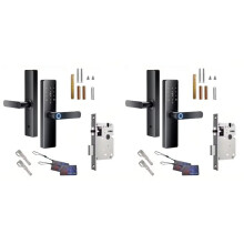 4X Tuya Wifi Digital Electronic Door Lock with Fingerprint Card Password Key Unlock Advanced Security