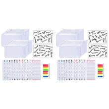 54 Pack A6 Pocket Binder Sets A6 Binder Zipper Pockets Expense Budget Sheets Cash Envelope Labels Stickers Neon Page