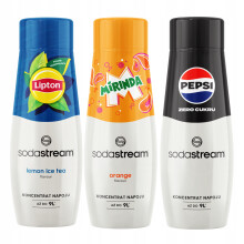 3 SodaStream-sirupper: Citroniste + Mirinda + Pepsi Max