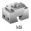 4X Ok Fixture Wedge M8 Expansion Machine Tabletop Adjustable Side Fixed Clamp Sculpture Carving Tool Model Figures 4