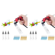 2X PT-AB Waschfreie Airbrush mit -Rack für Modelle, Malwerkzeug, Schneller Farbwechsel, Hobby, Heimwerker, Bastelwerkzeuge