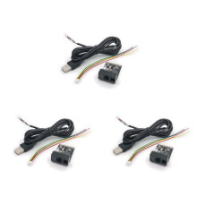 3X GM865 1D-2D-Barcode-Scanner USB-TTL-Barcode-Leser QR-Code-Modul CMOS mit Kabel für Bus-Supermarkt, Nahobjektiv