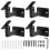 12 Pcs Adjustable Handrail Brackets, Stair Railing Brackets , Hand Rail Brackets for Stairs, Wall Mounted Brackets 2