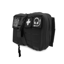 Taktisk pose OFFLANDER Molle med velcro til powerbank og kabler sort