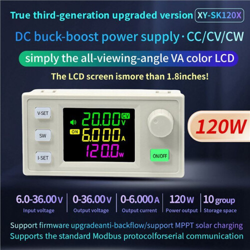 2X SK120X NC Lift Voltage  Adjustable Regulated Voltage Power Supply Constant Voltage Current Solar Charge Module 3Gen 2