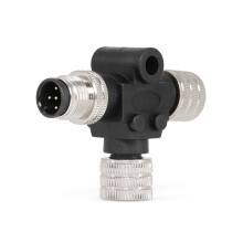 3X for NMEA 2000 3 Port Multiport T Connector Kit Silver 3 Way Adapter for Boat Marine Accessories