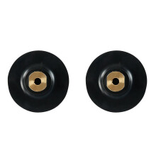 2X Almofada de Apoio de Borracha Suporte de Disco de Moagem de Polimento para Rebarbadora M10 Almofada de Apoio de Moagem Autoadesiva Abrasiva 3