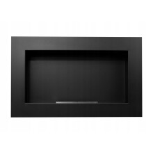 Seinään ripustettava biotakka 65x40x12 cm Liekinsäätö Musta strukturoitu matta