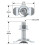 2X L Track Threaded Stud Fittings L-Track Threaded Double Stud Lug Fitting Tie Down, Used with L Track Rails, Silver 6