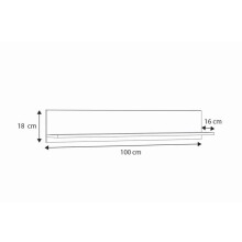Hylde 100 cm - håndlavet eg