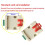 2X XY-MD02 Temperature Humidity Transmitter Detection Sensor Module Modbus SHT40 Temperature Sensor RS485 Signal Analog 5