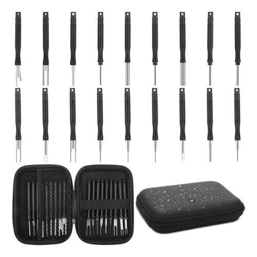 Terminal Removal Tool Kit, 72PC Pin Extractor Tool Set Depinning Tool, Auto Electrical Wire Connector Pin Release Tool 1