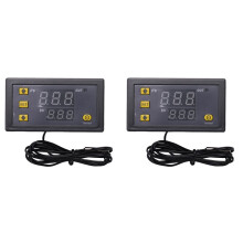 2X W3230 Probe 20A Digital Temperature Control LED Thermostat Heat/Cooling Control Instrument,AC110-220V 1500W