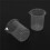 Kitchen Lab Graduated Beaker Clear Plastic Measuring Cup Thicken with Cap Measuring Jug 200mL 10pcs 8