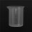 Kitchen Lab Graduated Beaker Clear Plastic Measuring Cup Thicken with Cap Measuring Jug 200mL 10pcs 9