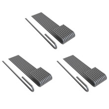 Rebar Stakes J Hook Extra Coated Steel Ground Anchors with Chisel Point End 30PCS