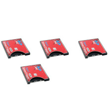 4X Neue  auf CF KartenhüLle UnterstüTzt Drahtloses WIFI  Kartentyp I Adapter SLR Kamera Rot