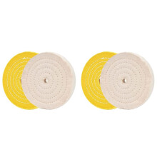 4 Piezas de Discos de Pulido Kit de Rueda de Pulido de 150 mm Juego de Ruedas de Pulido para Pulidora de Mesa con Orificio de Mandril de 12,7 mm