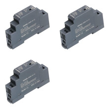 3X DIN-Schienen-Netzteil 12 V 1,25 A 15 W, Eingang 100-240 V AC 50/60 Hz, DIN-Schienen-Transformator für die Heim- oder Industrieautomatisierung