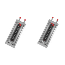 2X Stainless Steel U Tube Manometer Pressure Gauge Differential Meter Vacuum Tube Tester High Accuracy Pressure Gauge