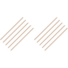 Pure Copper Round Rod 11.8 Inch Length Bare Copper Metal Rod Solid Copper Rod Lathe Bar Stock (10 Pcs, 3 mm Dia)