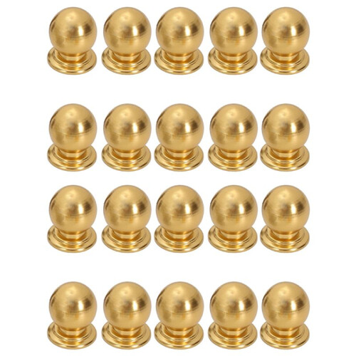 20 Pcs Cabinet Knobs Round  Knobs Bathroom Cabinet Knobs Dresser Knobs, Modern Cabinet Hardware for Kitchen Gold