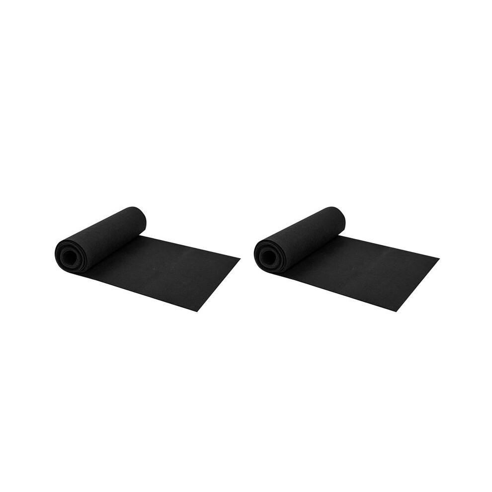 2Pcs 12X80 Inch Fabric Planter Liner Roll Non Woven Plant Liner Roll Black Liners Roll Alternative Coconut Liner 6032343261415