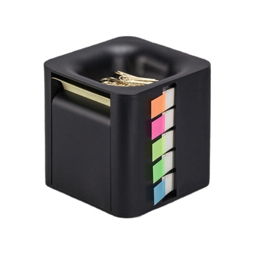 2X 5-in-1  Sticky Note Holder Multifunction Sticky Note Dispenser with   Sticky Notes, Sticky Rolls B 1