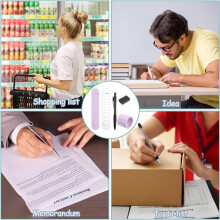2 Set Wearable Notepad, Silicone Memo Wristband with Ruler, Nurse Reminder Erasable Wrist Notepad with Pen and Eraser A