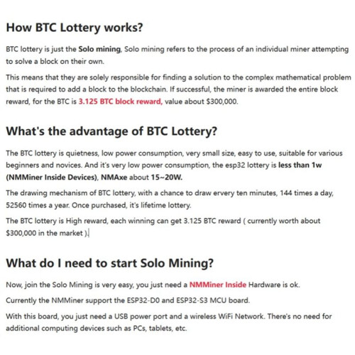 2X Bitcoin Lucky Miner NMMiner Solo Loteria NerdMiner V2 Hashrate 964KH/S ESP32 Tela de 2,8 Polegadas Cripto ESP32-2432S028R 2