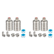 4 Pack 1/2inch 3/4inch Auto Fill Shut Off Water Tank Float Valve, 304 Stainless Steel Water Level Control Valve