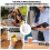 2 Pack A6 Soft PVC 6 Rings Binder, Clear Budget Binder, Refillable Planner Binder, Ring Binder Cover with Snap Button 6