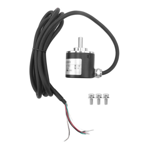 4X Rotary Incremental Encoder 38S6G5-B-G24N AB 2-Phase Connection 50P/R 5-24V Solid Shaft  Open Collector NPN Output 2