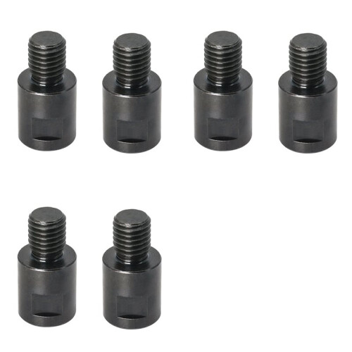 6pcs 5/8 Inch-11 to M14 Adapter Angle Grinder Thread Converter Adapter Shaft Connector for Diamond Core Drill Bits 1