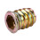Set of 10 Threaded Insert M10 x 20 mm for Wood 8