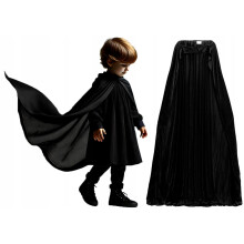 Sort KÅBE Troldmand Magiker Vampyr Karneval Halloween Sankt Andreas Dag 130 cm