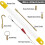 2X Fiberglass Running Electrical Wire Cable Pulling Fish Tape Kit with 5 Different Attachments and Fish Tape Tool 5