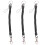 3X Lobster Clasp Black Spring Stretchy Coil Cord Strap Keychain Key Chain Rope 1