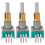 3X EC11EBB24C03 Dual Axis Encoder with  30 Positioning Number 15 Pulse Point Handle 25mm 1