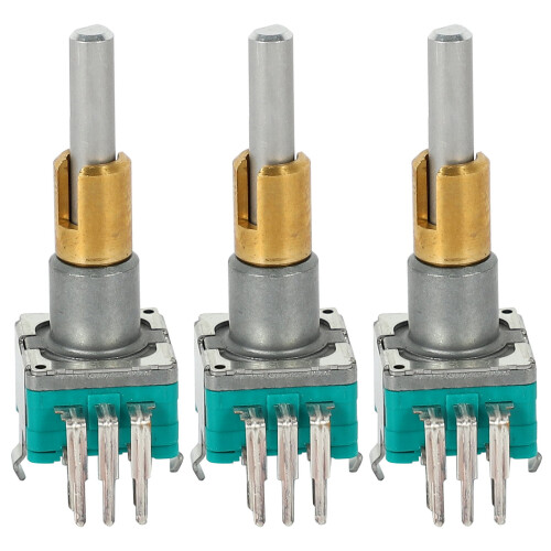 3X EC11EBB24C03 Dual Axis Encoder with  30 Positioning Number 15 Pulse Point Handle 25mm